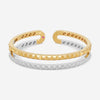 Roberto Coin Obelisco 18K Yellow & White Gold Diamond Double Bangle Bracelet 7771780AJBAX - THE SOLIST