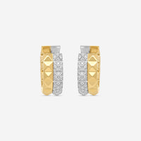 Roberto Coin Obelisco 18K Yellow & White Gold Diamond Earrings 7771787AJERX