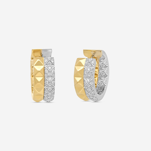 Roberto Coin Obelisco 18K Yellow & White Gold Diamond Earrings 7771787AJERX - THE SOLIST
