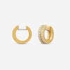 Roberto Coin Portofino 18K Yellow Gold Two-Row Diamond Hoop Earrings 7771884AYERX - THE SOLIST