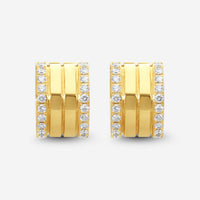 Roberto Coin Portofino 18K Yellow Gold Diamond 4-Row Hoop Earrings 7771905AYERX