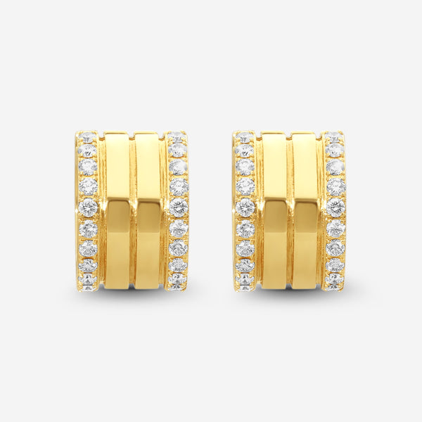 Roberto Coin Portofino 18K Yellow Gold Diamond 4-Row Hoop Earrings 7771905AYERX