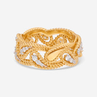 Roberto Coin Byzantine Barocco 18K Yellow Gold Diamond Ring 7772781AJ70X