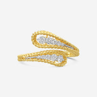 Roberto Coin Byzantine Barocco 18K Yellow Gold Diamond Ring Sz. 6.5 7772810AJ65X