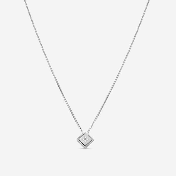Roberto Coin Palazzo Ducale 18K White Gold Diamond Pendant Necklace 7772873AWCHX