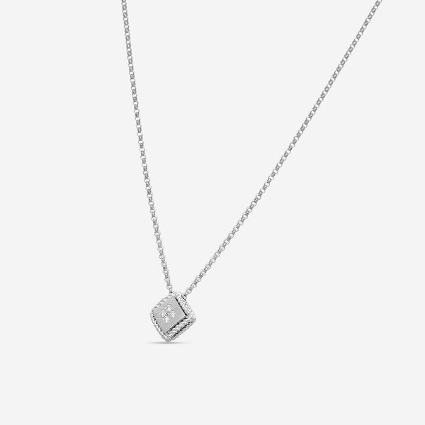 Roberto Coin Palazzo Ducale 18K White Gold Diamond Pendant Necklace 7772873AWCHX