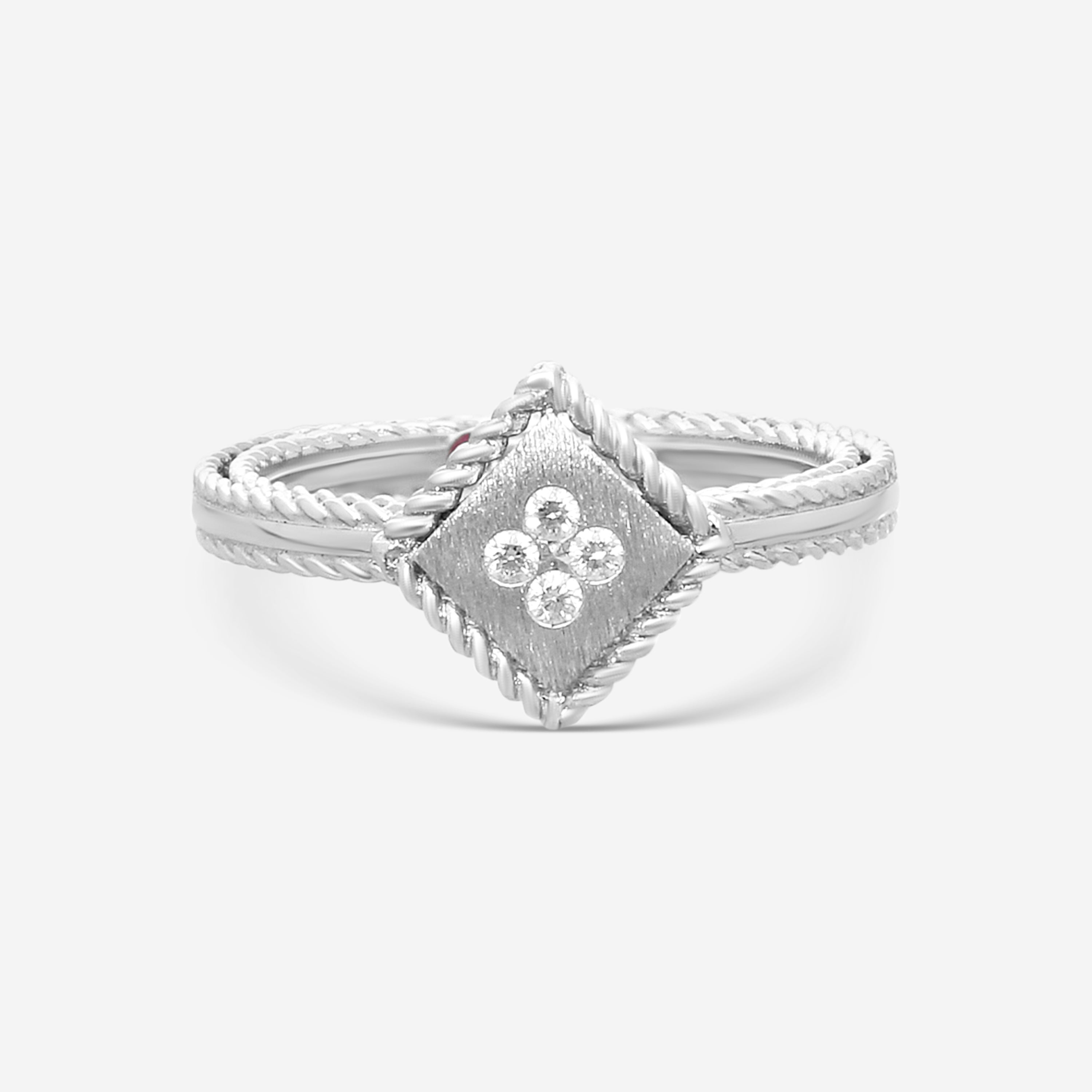 Roberto Coin Palazzo 18K White Gold Diamond Statement Ring Sz. 6.5 7772886AW65X - THE SOLIST