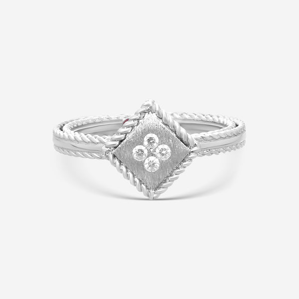 Roberto Coin Palazzo 18K White Gold Diamond Statement Ring Sz. 6.5 7772886AW65X - THE SOLIST