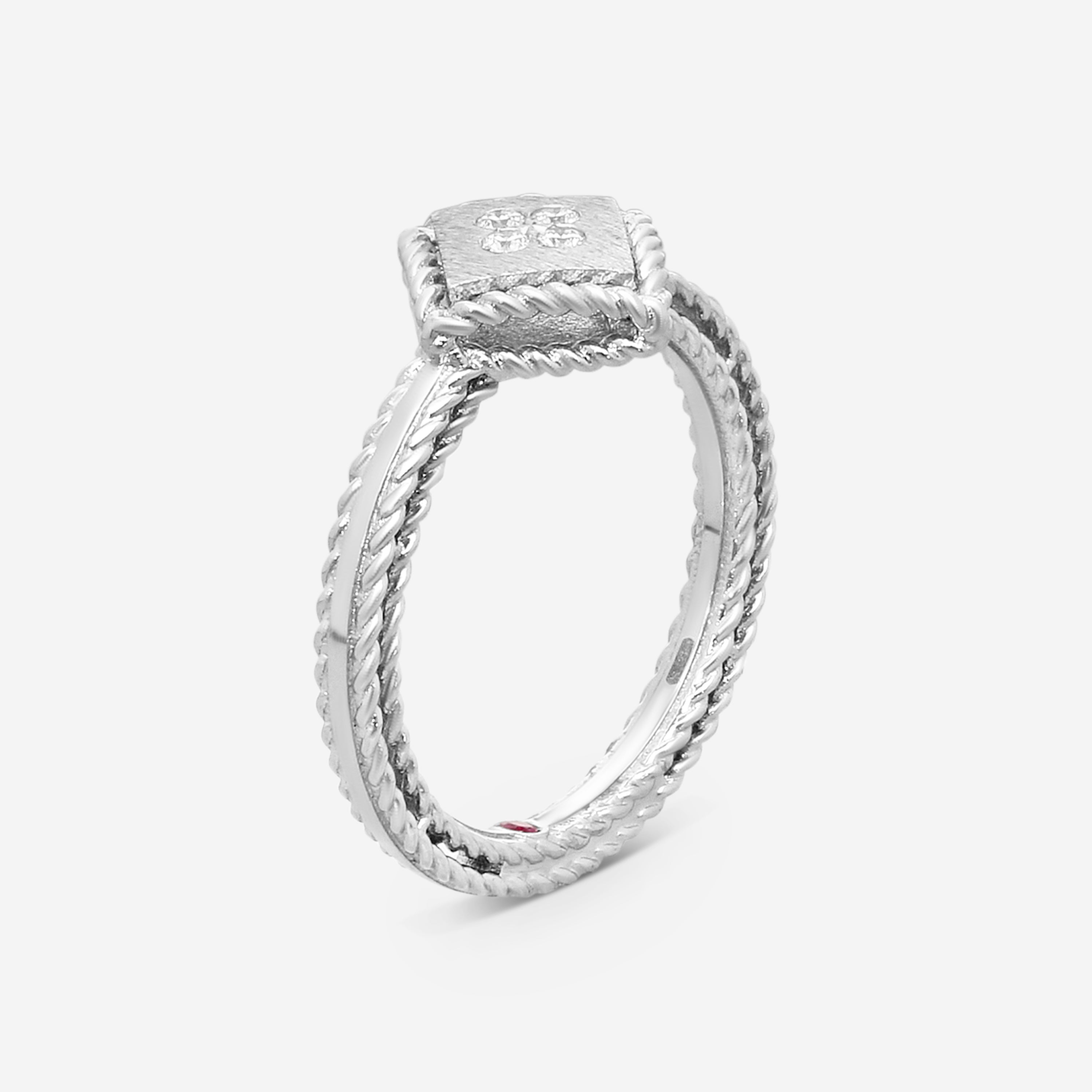 Roberto Coin Palazzo 18K White Gold Diamond Statement Ring Sz. 6.5 7772886AW65X - THE SOLIST