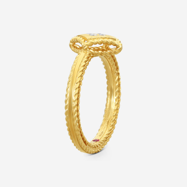 Roberto Coin Palazzo Ducale 18K Yellow Gold Diamond Ring Sz. 6.5 7772886AY65X