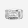 Roberto Coin Opera 18K White Gold Diamond Wide Band Ring Sz. 6.5 7772895AW65X - THE SOLIST