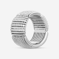 Roberto Coin Opera 18K White Gold Diamond Wide Band Ring Sz. 6.5 7772895AW65X - THE SOLIST