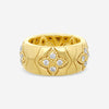 Roberto Coin Royal Princess Flower 18K Yellow Gold Diamond Ring Sz. 6.5 7772913A