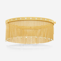 Roberto Coin Symphony 18K Yellow Gold Diamond Tassle Bangle 7773010AYBAX - THE SOLIST