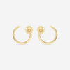 Roberto Coin Palazzo Ducale 18K Yellow Gold Diamond Accent Circle Earrings 7773131AYERX