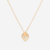 Roberto Coin Petals 18K Rose Gold Diamond Pendant Necklace 7773270AX17X