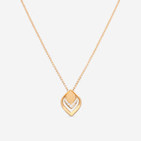 Roberto Coin Petals 18K Rose Gold Diamond Pendant Necklace 7773270AX17X
