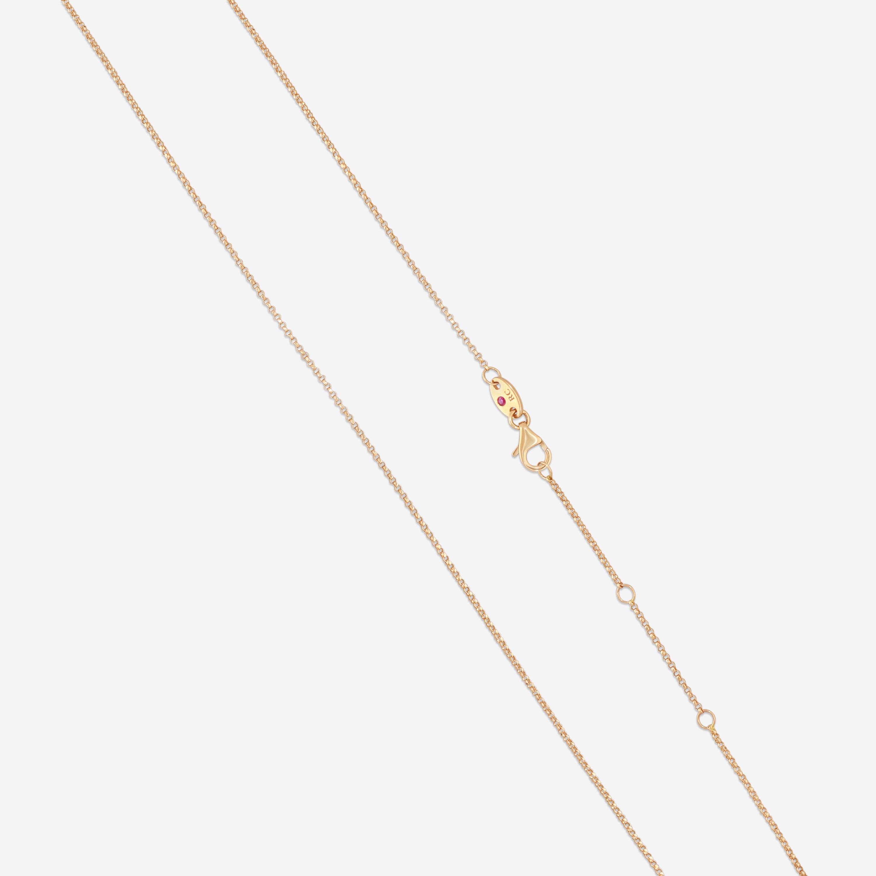 Roberto Coin Petals 18K Rose Gold Diamond Pendant Necklace 7773270AX17X