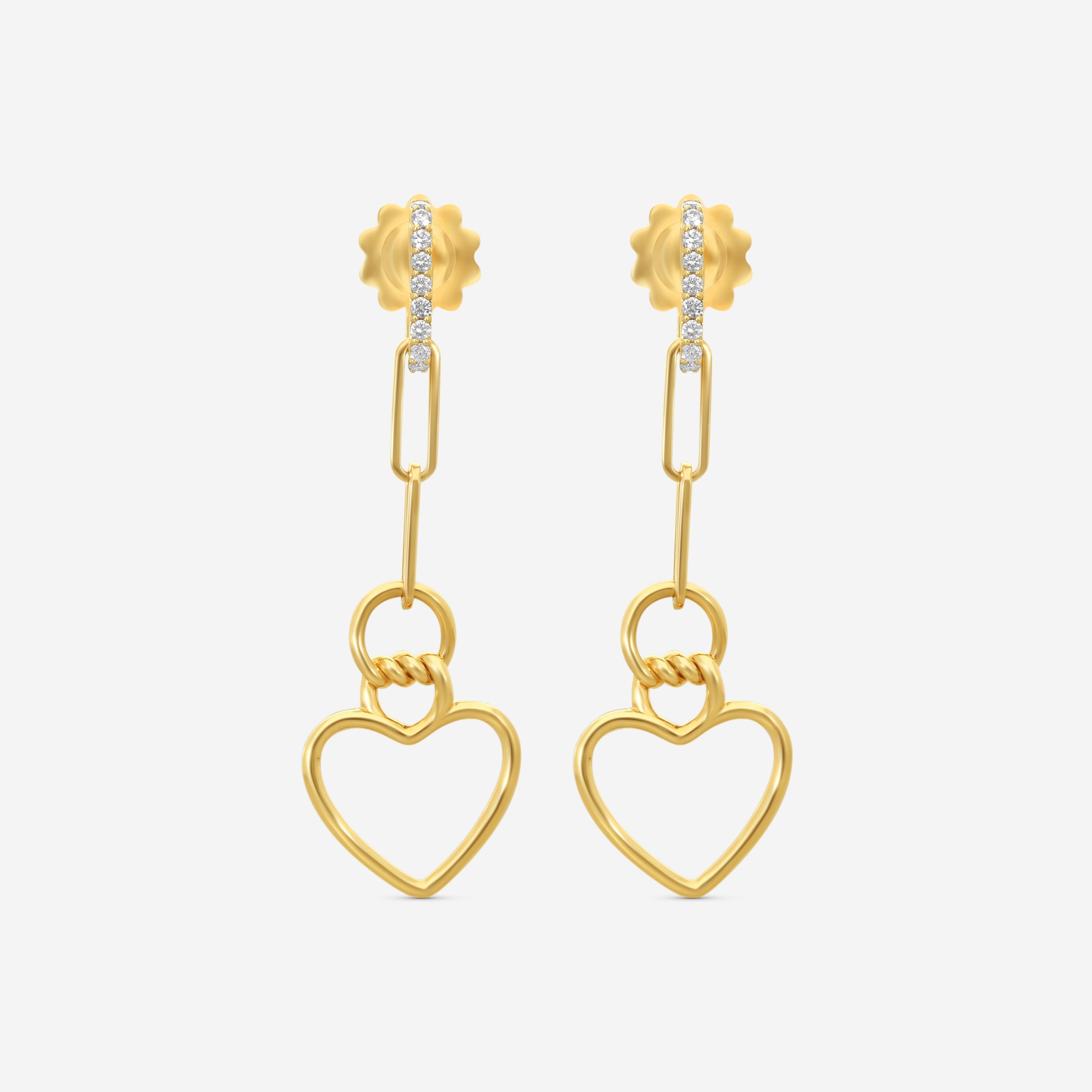 Roberto Coin Cialoma 18K Rose Gold Diamond Drop Earrings 7773530AXERX