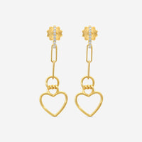 Roberto Coin Cialoma 18K Rose Gold Diamond Drop Earrings 7773530AXERX