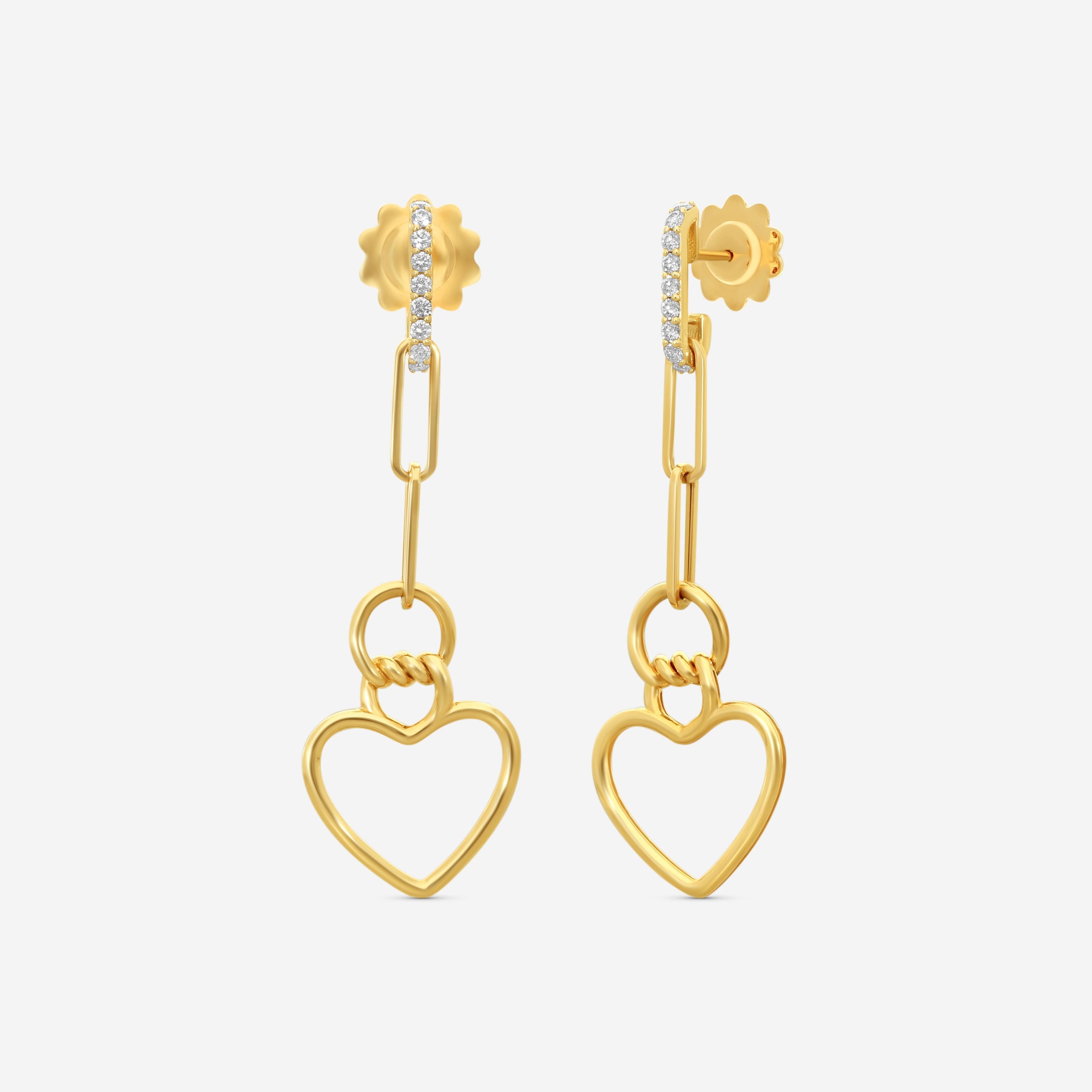 Roberto Coin Cialoma 18K Rose Gold Diamond Drop Earrings 7773530AXERX