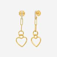 Roberto Coin Cialoma 18K Rose Gold Diamond Drop Earrings 7773530AXERX