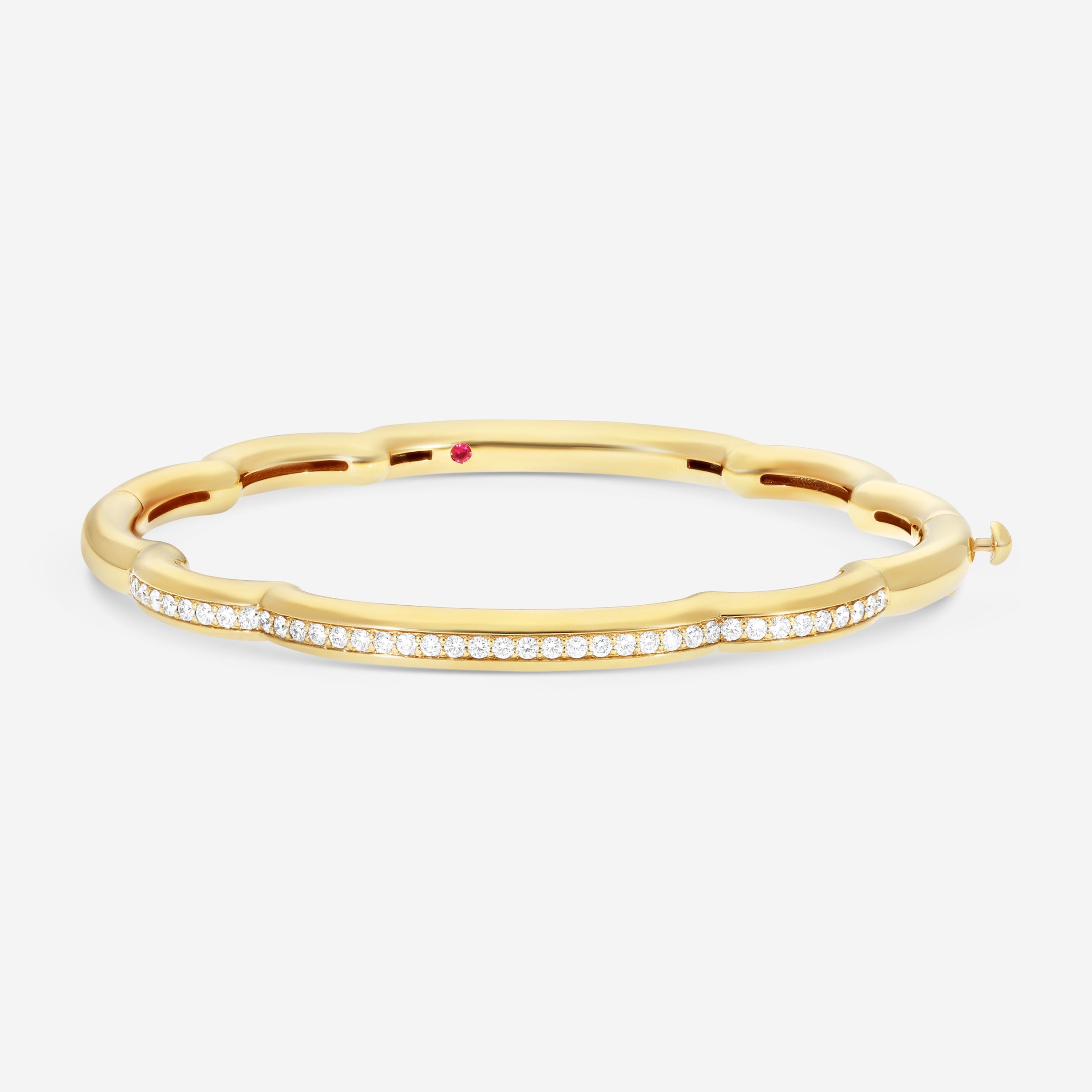 Roberto Coin Cialoma 18K Yellow Gold Diamond Cloud Bangle Bracelet 7773574AYBAX - THE SOLIST