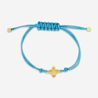 Roberto Coin 18K Yellow Gold & Turquoise Silk Cotton Cord Bracelet 7773761AYLB0 - THE SOLIST