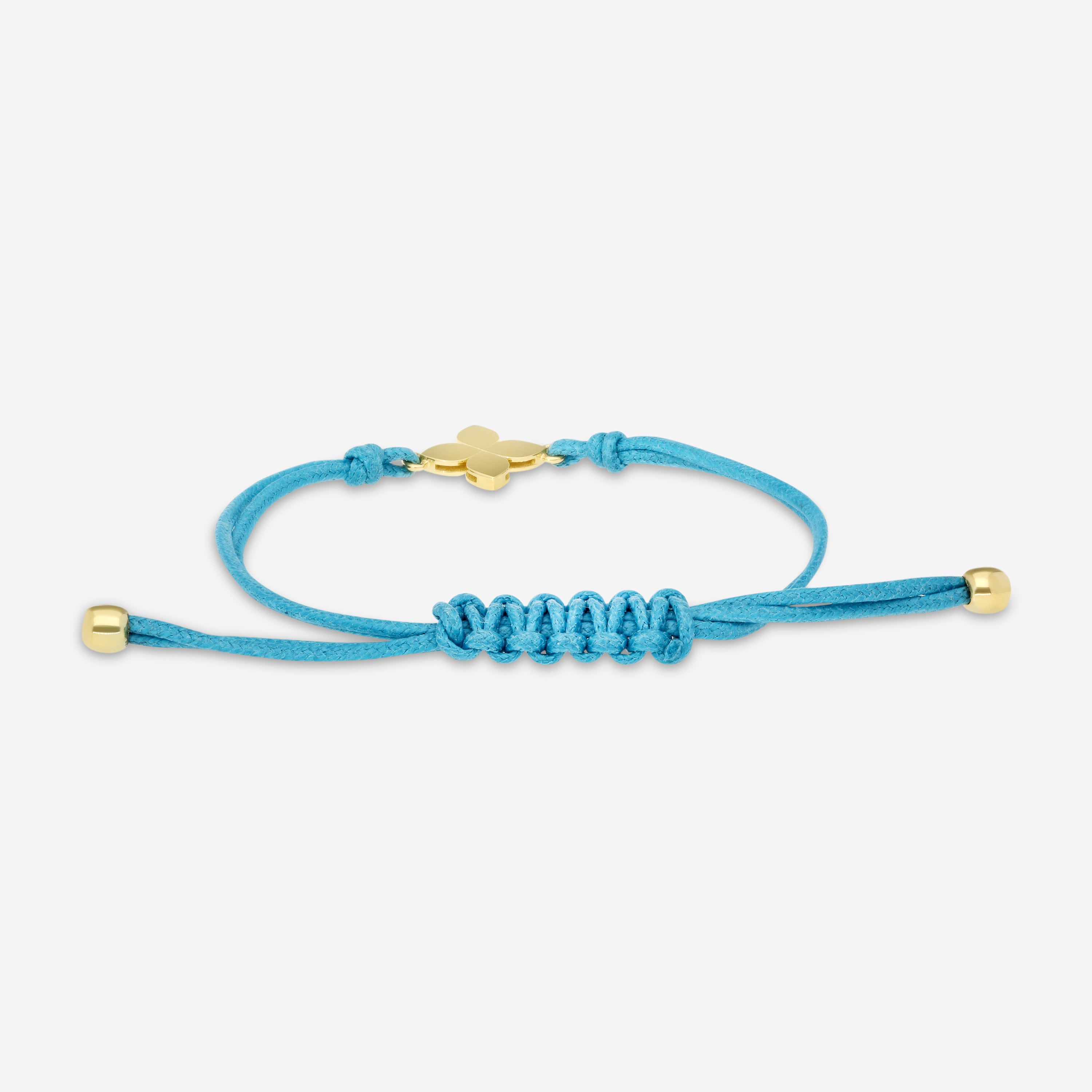 Roberto Coin 18K Yellow Gold & Turquoise Silk Cotton Cord Bracelet 7773761AYLB0 - THE SOLIST