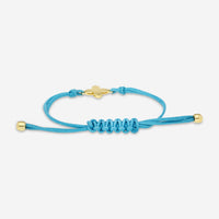 Roberto Coin 18K Yellow Gold & Turquoise Silk Cotton Cord Bracelet 7773761AYLB0 - THE SOLIST