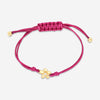 Roberto Coin 18K Yellow Gold & Fucsia Silk Cotton Diamond Cord Bracelet 7773764AYLBX - THE SOLIST