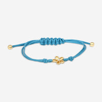 Roberto Coin 18K Yellow Gold & Turquoise Silk Cotton Diamond Cord Bracelet 7773765AYLBX - THE SOLIST
