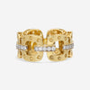 Roberto Coin Pois Moi 18K Yellow & White Gold Diamond Band Ring Sz. 6.75 777919AJ65X0 - THE SOLIST
