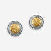 Konstantino Sterling Silver & 18K Yellow Gold Cross Stud Earrings SKKJ700-130 - THE SOLIST