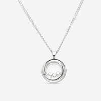 Chopard Happy Emotions 18K White Gold Diamond Pendant Necklace 799217-1001