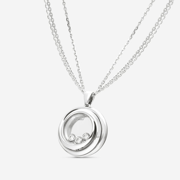 Chopard Happy Emotions 18K White Gold Diamond Pendant Necklace 799217-1001 - THE SOLIST