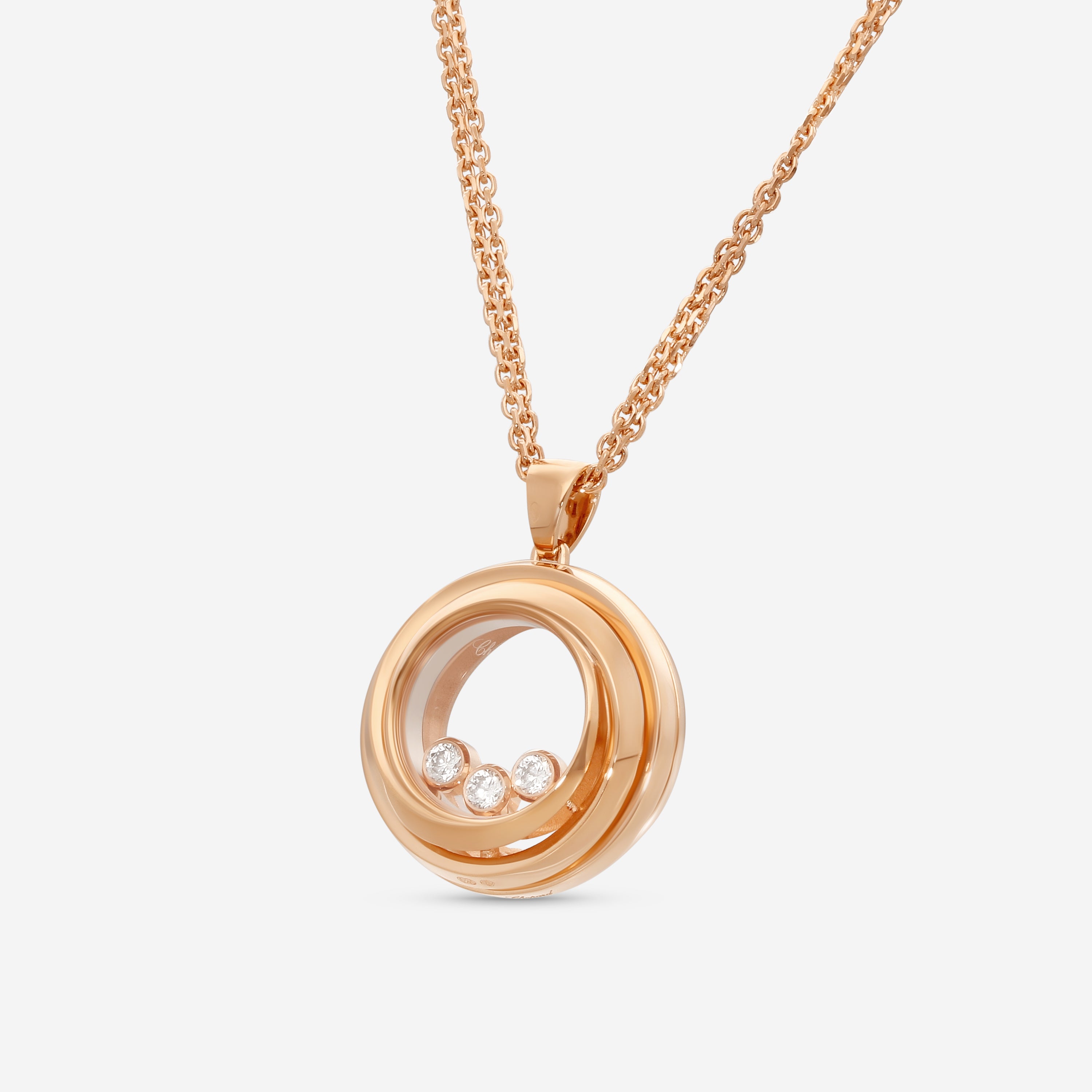 Chopard Happy Emotions 18K Rose Gold Diamond Pendant 799217-5001