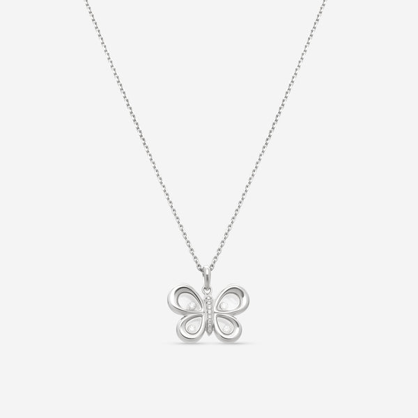 Chopard Happy Butterfly 18K White Gold Diamond Pendant 799511-1201
