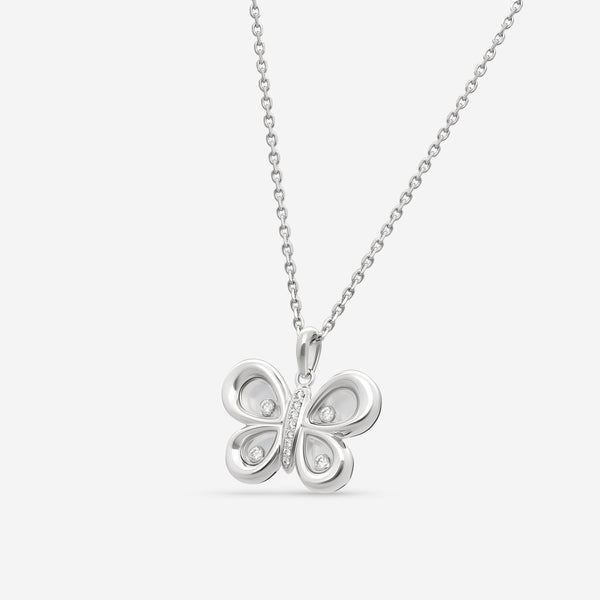 Chopard Happy Butterfly 18K White Gold Diamond Pendant 799511-1201