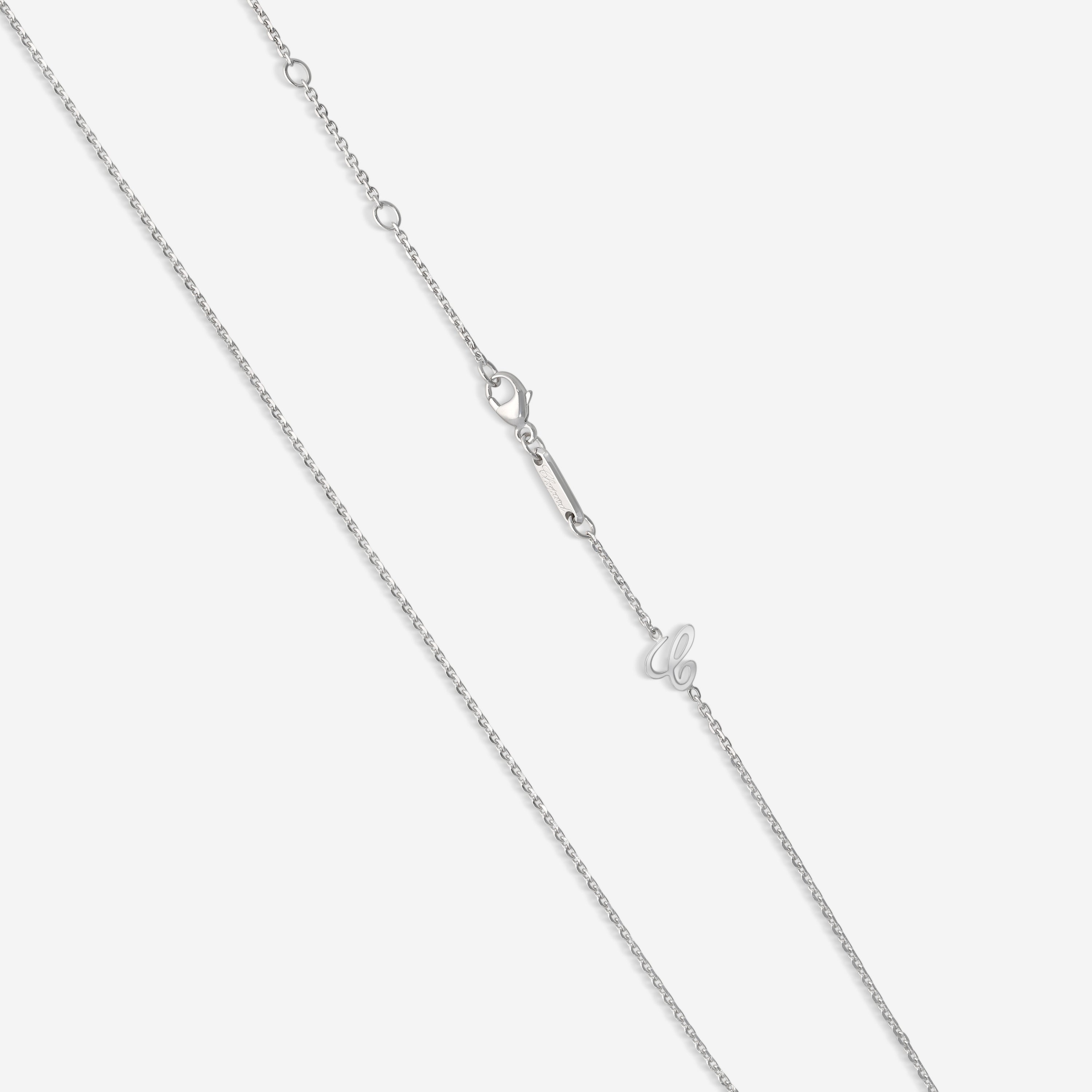 Chopard Happy Butterfly 18K White Gold Diamond Pendant 799511-1201