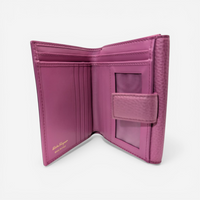 Salvatore Ferragamo Women's 627819 Pink Gancini Bifold Wallet MSRP $617 - THE SOLIST