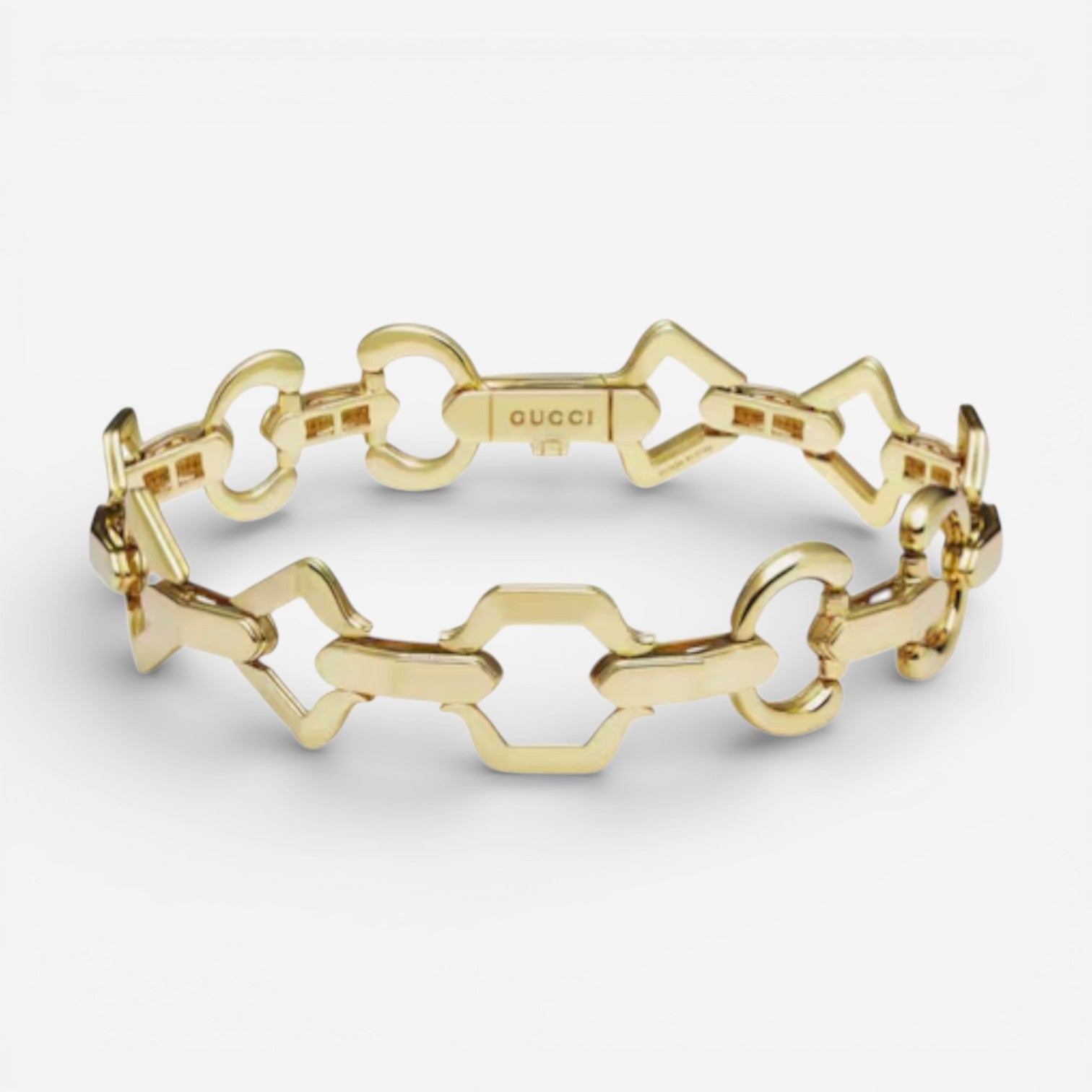 Gucci 18K Yellow Gold Horsebit Bracelet YBA749662001016 - THE SOLIST