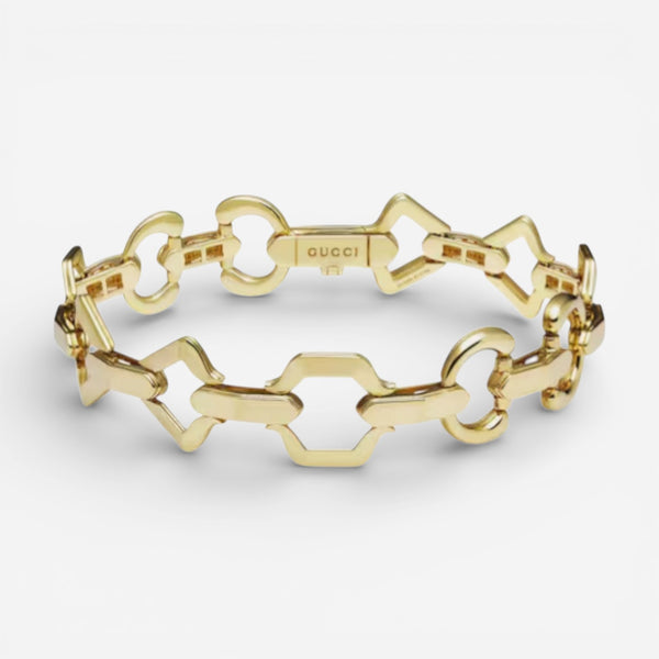 Gucci 18K Yellow Gold Horsebit Bracelet YBA749662001016 - THE SOLIST