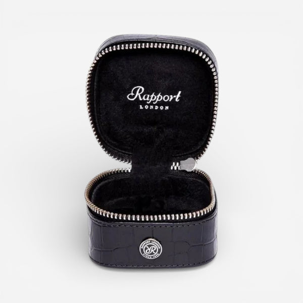 Rapport Director’s Range Black Leather Small Stud Box D335 - THE SOLIST