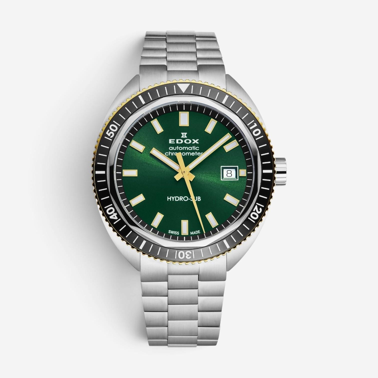 Edox Hydrosub Stainless Steel Automatic Men's Watch 80128-357JNM-VID