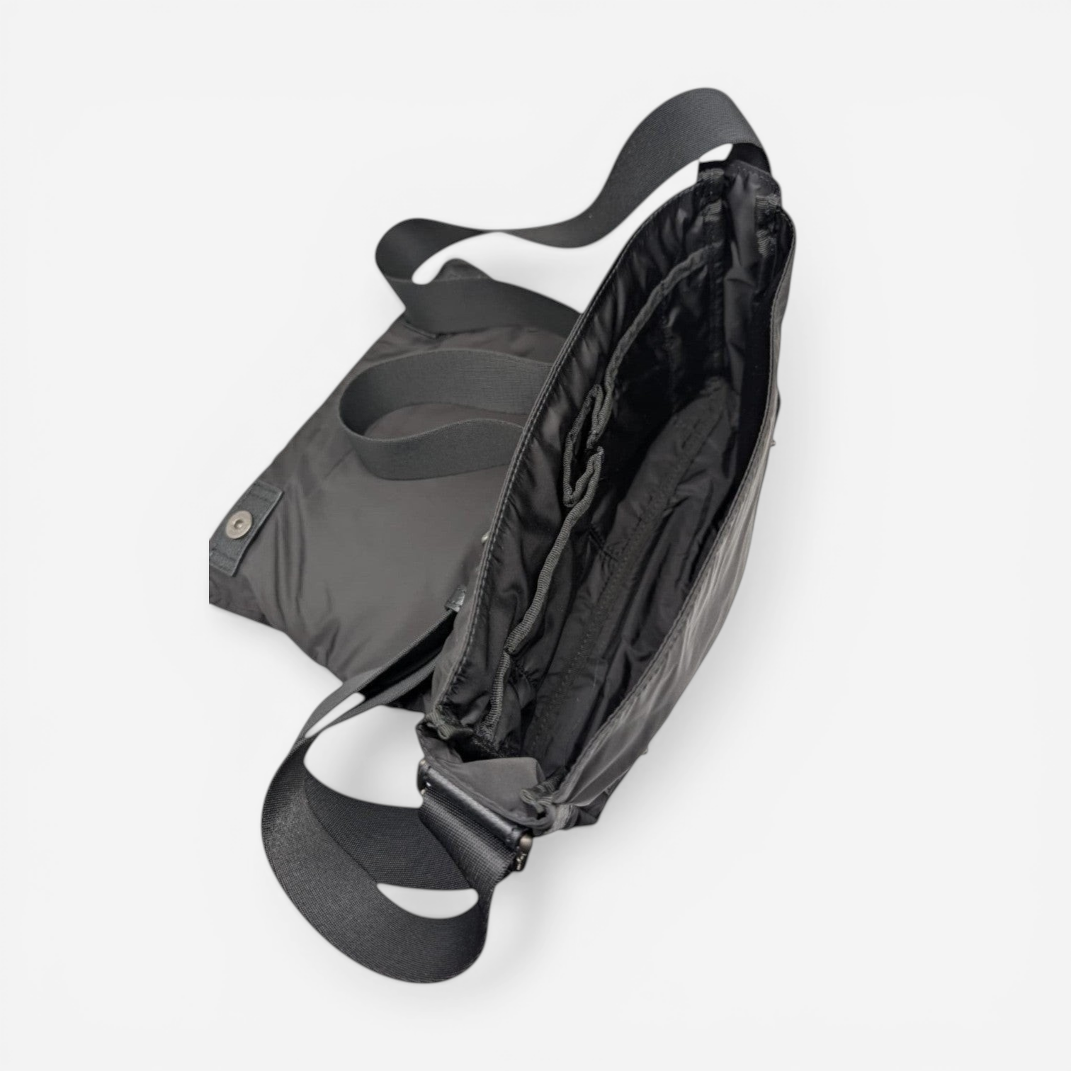 Salvatore Ferragamo Nylon Men's 726392 Black Messenger Bag MSRP $995 - THE SOLIST