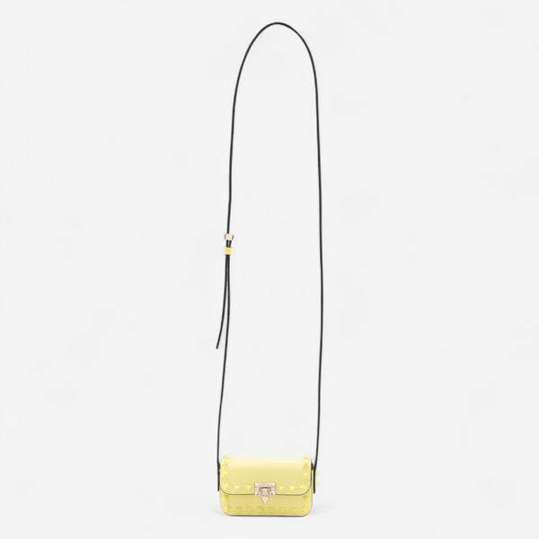 Valentino Garavani Rockstud Light Yellow Leather Mini Shoulder Bag 8052962339072