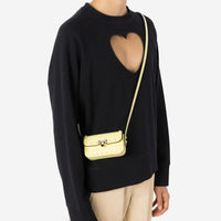 Valentino Garavani Rockstud Light Yellow Leather Mini Shoulder Bag 8052962339072