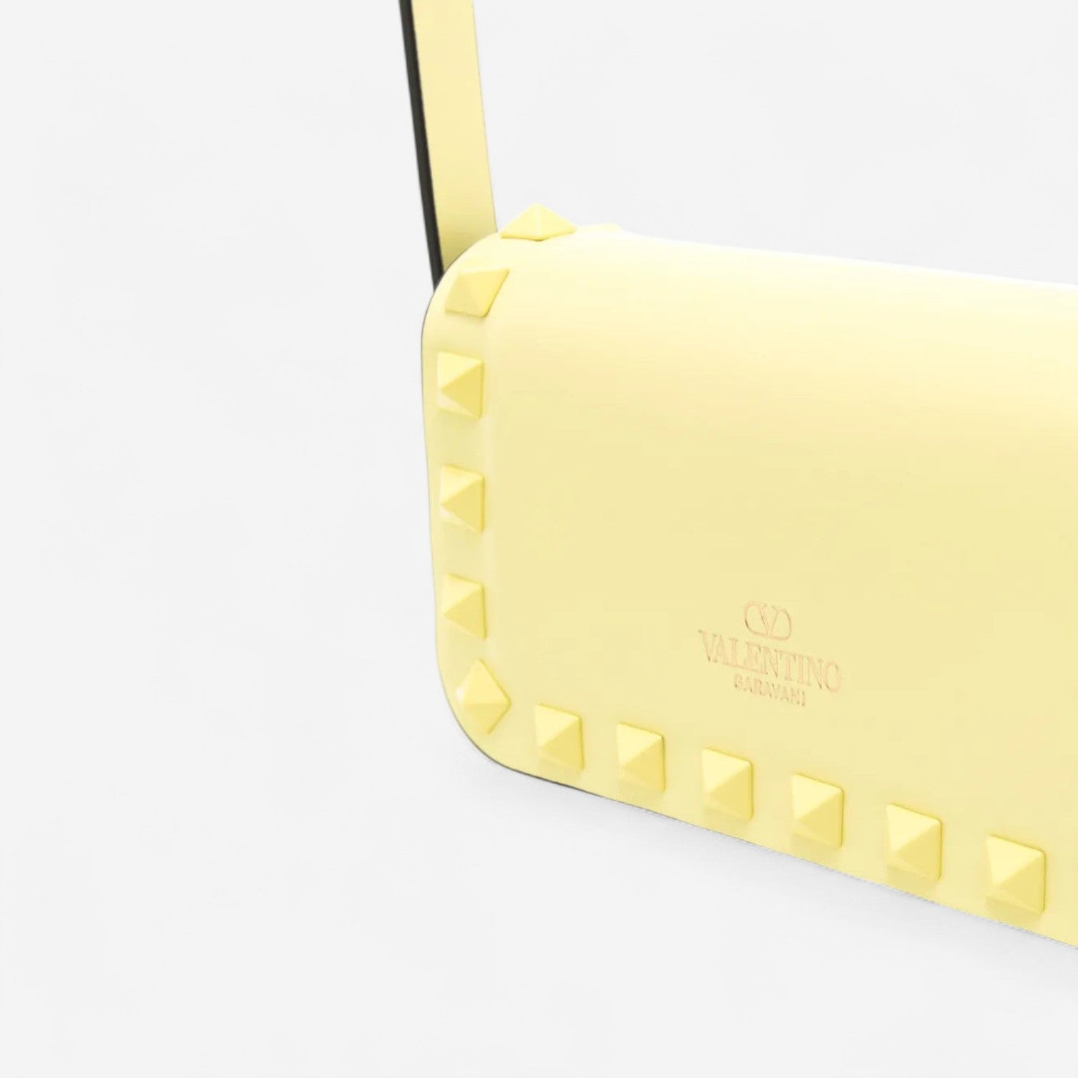 Valentino Garavani Rockstud Light Yellow Leather Mini Shoulder Bag 8052962339072