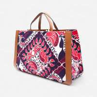 Valentino Garavani VLogo Signature Bandana-Print Canvas Tote Bag 8056133156079